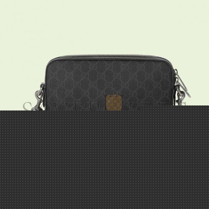 G*u*i shoulder bag with interlocking&g 703468 （24.5*16*4.5cm)