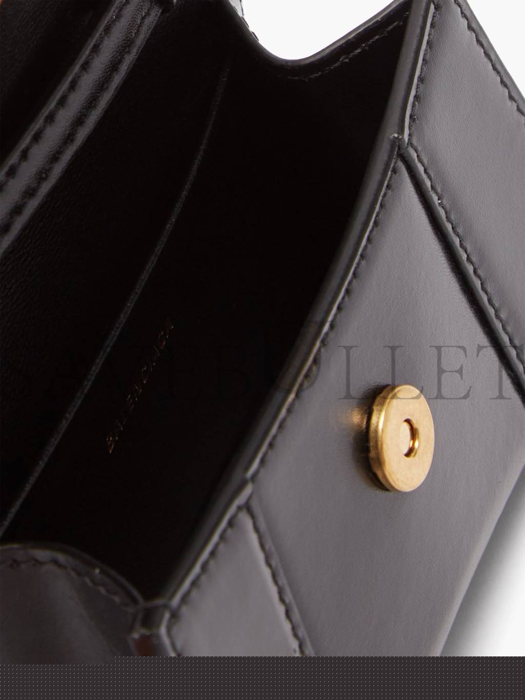 Ba*len*cia*ga black hourglass mini crocodile-effect leather bag matchesfashion us (12*8.5*4.3cm)
