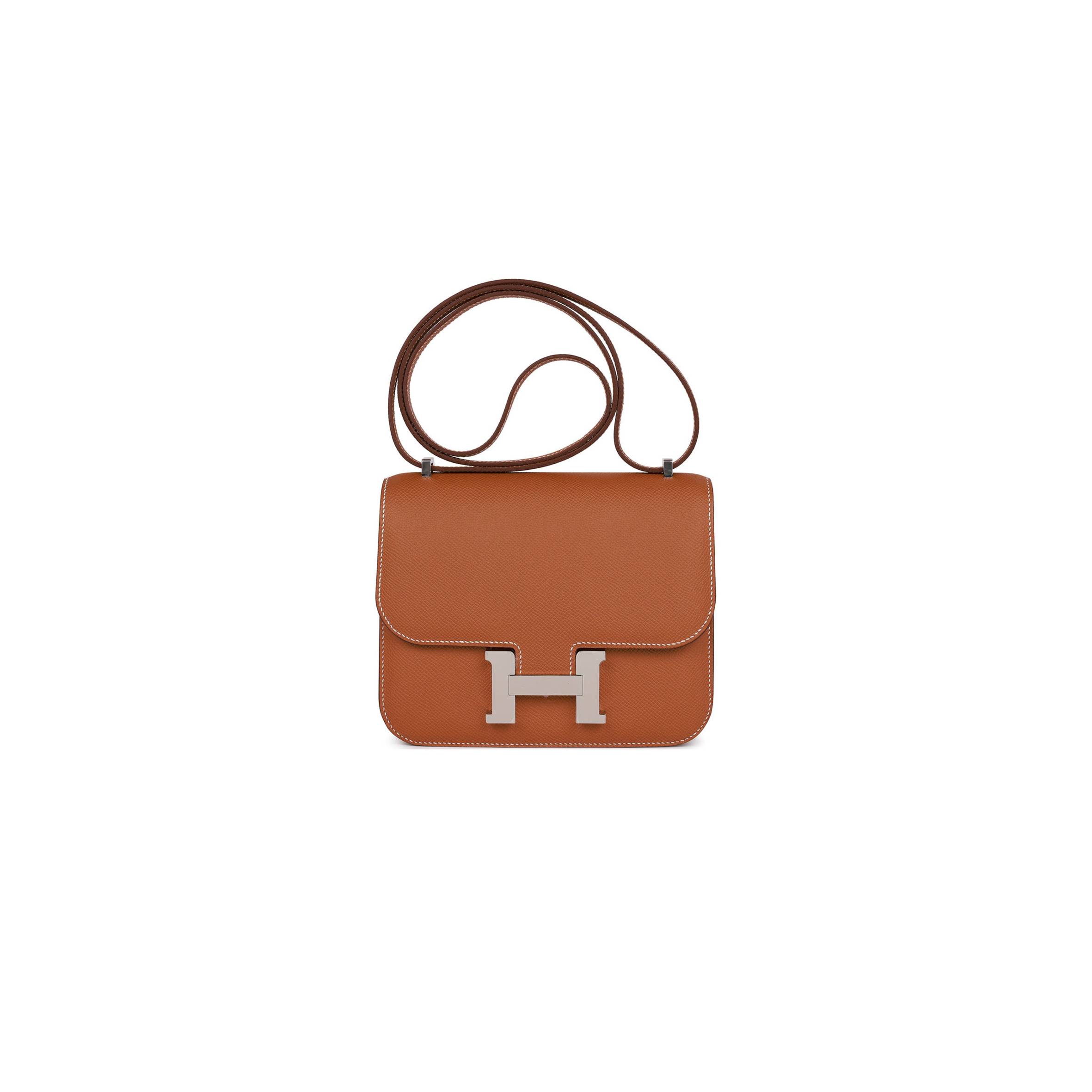 H**mes constance 18 gold epsom palladium hardware (18cm)