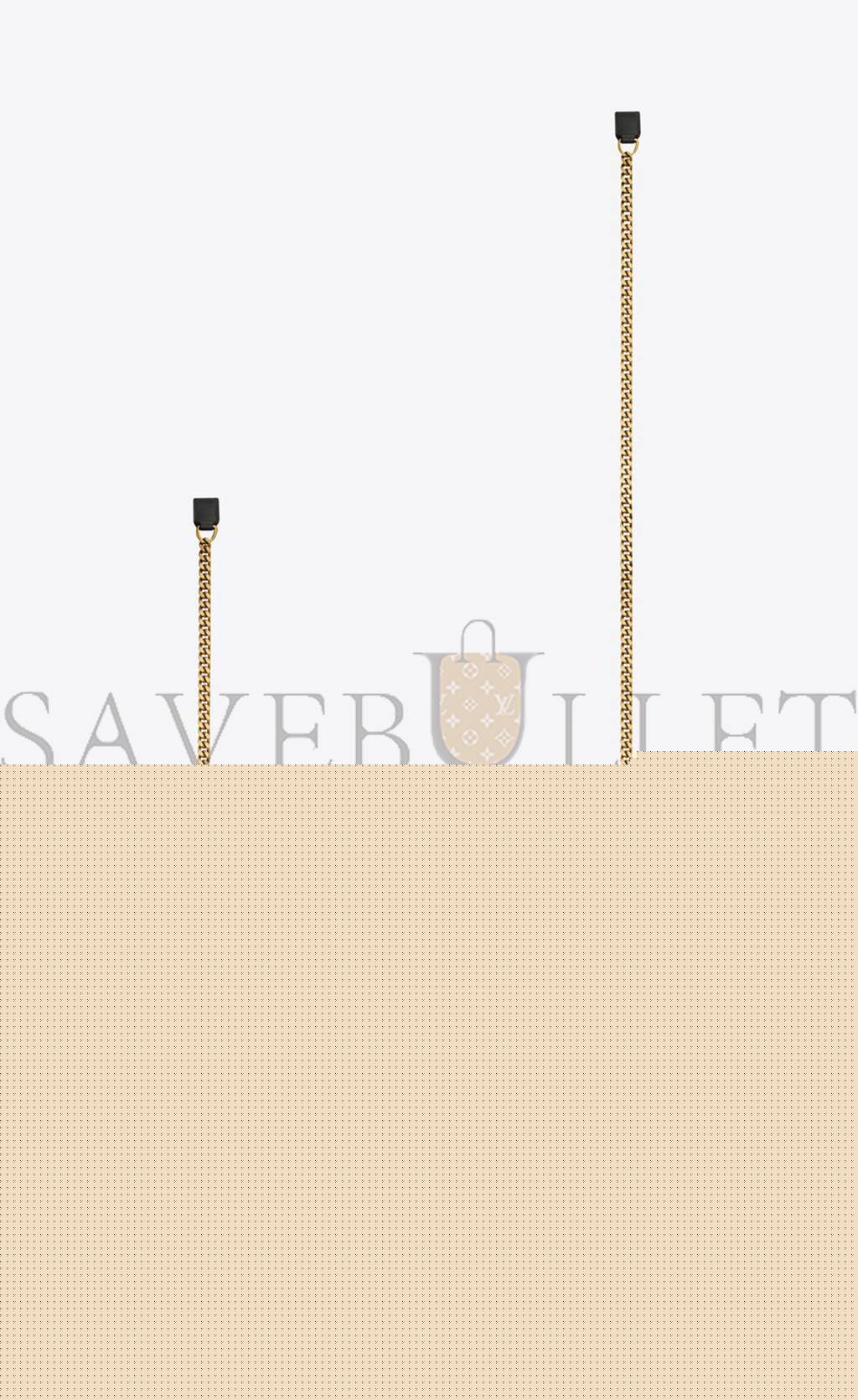 YSL LOULOU SMALL IN QUILTED &QUOT;Y&QUOT; COTTON 494699FABQ91000 (23*17*9cm)